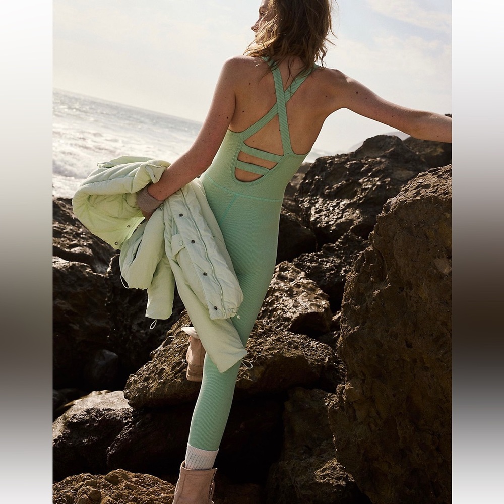 Free People Movement Free Throw Onesie in Sage Brush